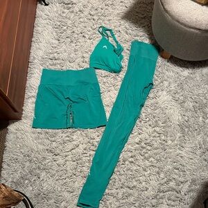 Emerald green Oner active leggings set